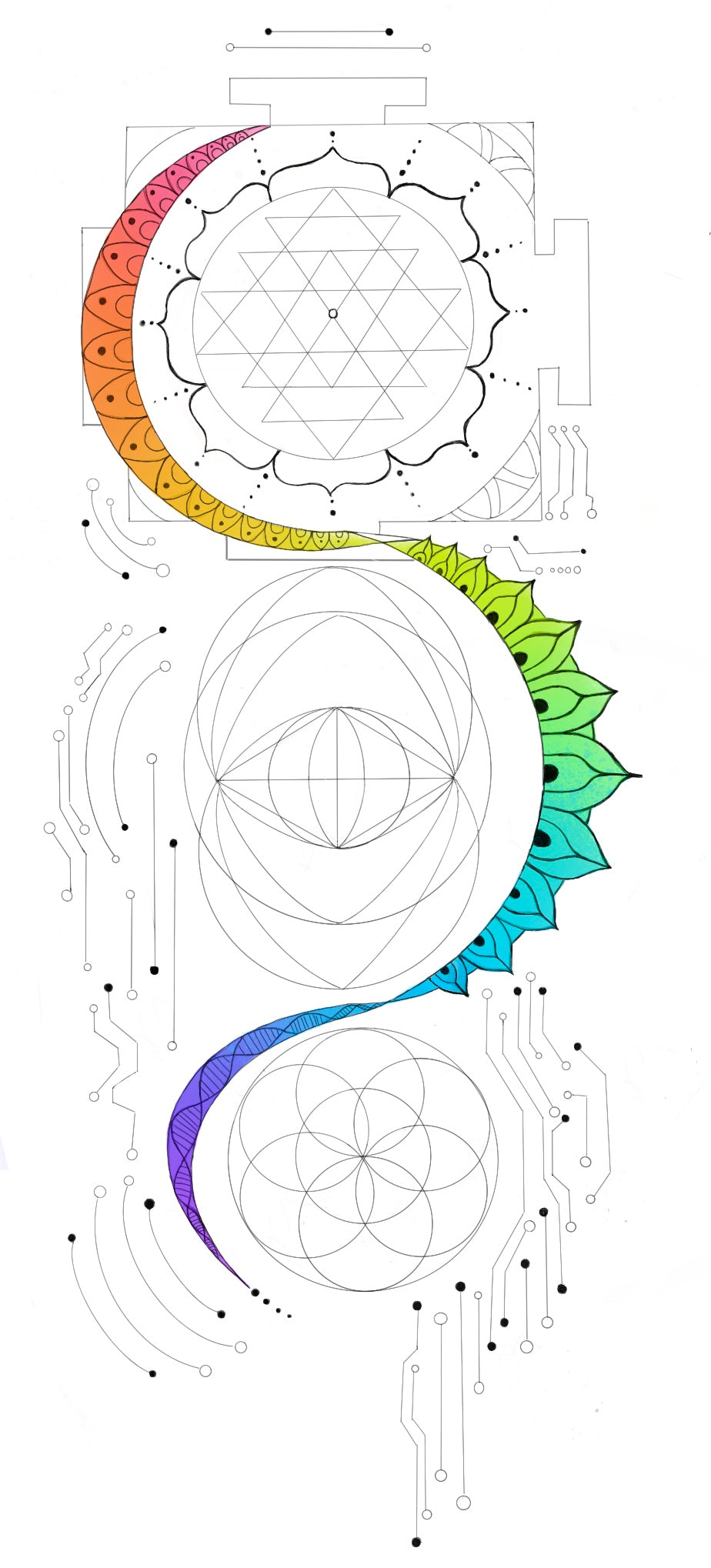 Energetic Frequency Tattoo Design